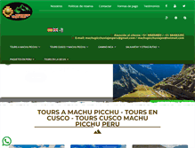 Tablet Screenshot of machupicchuviajesperu.com